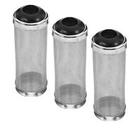 SEWOART 3pcs Aquarium Filter Intake Guard Stainless Steel Screen Mesh Strainer Inner Diameter Fish Tank Filter Protector for Shrimp and Fish Safety Water Filtration Mesh