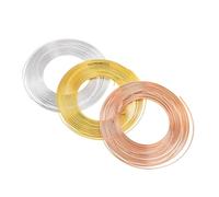 SEWOART 3pcs Bendable Flat Aluminum Jewelry Wire Flexible Craft Strip for DIY Floral Wreaths Modeling Ornament Creation Lightweight Tarnish-resistant Metal Wire for Jewelry Making