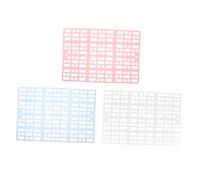 SEWOART 3pcs Bunny Cage Foot Mat Lightweight Plastic Grid Design Enhances Air Circulation for Small Animals Easy to Clean Supportive Surface for Rabbits and Guinea Pigs