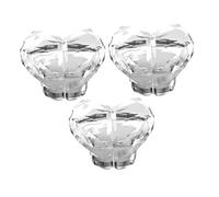 SEWOART 3pcs Heart Shaped Toilet Flush Button Replacement Toilet Press Push Tool for Bathroom Multi Functional and Pusher Transparent Design