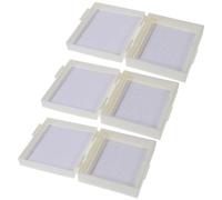 SEWOART 3pcs Large Capacity Microscope Slide Storage Box with Lightweight Abs Material and White Colour for Classroom and Field Use, Laboratory Slide Box for Organising Microscope Random