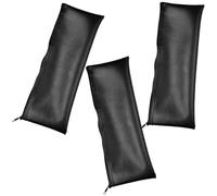 SEWOART 3pcs Microphone Carrying Bags with Stylish PU Material and Sponge Covers, Zippered Storage for Wireless Microphones, Ideal for Musicians on the Go