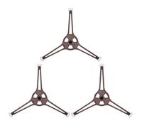 SEWOART 3pcs Microwave Oven Tray Roller Support Rings, Wear-resistant Plastic round Turntable Holder Replacement with Convenient Installation for Kitchen Microwave Appliances