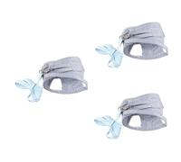 SEWOART 3pcs Small Pet Chest Strap for Guinea Pig Comfortable Vest for Outdoor Use and Easy to Put