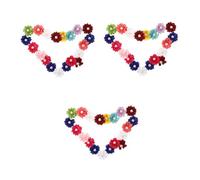 SEWOART 3sets Elegant Pet Hair Accessory Set Flower Pet Hair Tie Dog Hairpin Set of Bows for Dogs 20pcs*3