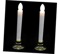 SEWOART 3sets Flameless Candles Stand Multi-Function Luminous Led Candles for Parties 2pcs*3