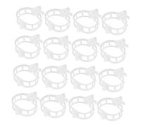 SEWOART 400pcs Tomato Plant Clips for Garden Vine Support Transparent Plastic Vegetable Stem Fixing Clamps Non-damaging Adjustable Clips for Tomatoes Beans Peppers Reusable Trellis Holders