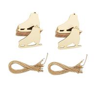 SEWOART 40sets Graffiti Wooden Pendants Christmas Elements Design Wood Chips for DIY Crafting Safe Material for Boys and Girls Easy to Color Decorate Holiday Decoration
