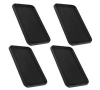 SEWOART 4pcs Anti-slip Silicone Car Dashboard Mats with Foldable Design Non-skid Phone Holder Tray for Coins Keys and Small Items Dashboard Organizer for Suvs and Everyday Driving