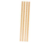 SEWOART 4pcs Bamboo Dual Scale Tailor Rulers Double-sided Quilting Measuring Tools with Centimeters for Sewing Patchwork Home Use