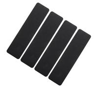 SEWOART 4pcs Black PVC Anti-slip Grip Tape for Outdoor Stairs Indoor Self-adhesive Stair Treads Strips Wear-resistant Safety Step Stickers