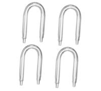 SEWOART 4pcs Diffuser Connector U-type Tube for Aquarium Carbon Dioxide Glass Tube for Planted Tanks Easy Installation Essential Aquarium Accessory