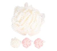 SEWOART 4pcs Extra Large Soft Bath Sponge Pouf for Women Body Scrubbing Loofah with Cute Design Easy Drying Shower Sponges for Fun Exfoliating and Back Scrubbing
