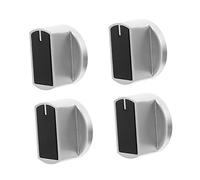 SEWOART 4Pcs Gas Stove On-Off Knob Stove Knobs Replacement Zinc Alloy Control Temperature Lightweight 8Mm Hole Diameter Universal Burner Control for Surface Burner Gas
