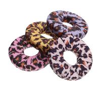 SEWOART 4PCS Leopard Print Round Fabric Pattern Weights Non-damaging Sewing Cutting Tools for Precise Dressmaking and Sample Cutting Lightweight Portable Paperweights for Pattern Holding