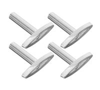 SEWOART 4pcs Music Box Key Musical Car Key Snow Globes Winders Music Boxes Clockwork Replacement Musical Mechanism Key Winding Keys Handle Replacement Windup Key Replacement Iron Silver