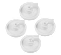 SEWOART 4pcs Replacement Dishwasher Lower Rack Wheel Bracket Dishwasher Roller Basket Wheel for Parts