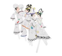 SEWOART 4pcs Shadow Puppet Kit for Traditional Chinese DIY Handcrafted Character Props for Family Fun Cultural Education Engage Creativity Strengthen Bonds