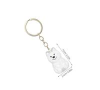 SEWOART 4pcs Transparent Dog Hair Keepsake Keychain Secure Pet Hair Storage Capsule for Memorial Stylish Holder for Keys and Backpacks Emotional Connection Urn for Dogs