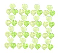 SEWOART 500pcs Green Acrylic Leaf Charms Lightweight Small Pendants for DIY Jewelry Making Keychain Accessories and Earrings Craft Supplies