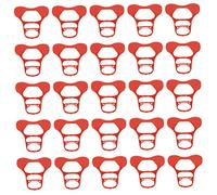 SEWOART 50pcs Duck Pecking Glasses Large Muscovy Eye Mask for Garden Ducks Beak Protection Stacked Prank Farm Equipment