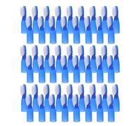 SEWOART 50pcs Mini Finger Toothbrush Soft PBT Bristles for Adults Portable Oral Cleaning Brushes for Institutional Use, Prison Supplies, Travel and Camping