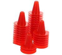 SEWOART 50pcs Red Plastic Beehive Entrance Cone Gate for Bee Boxes, Lightweight Beekeeping Tools for Honey Harvesting and Bee Clearing, Sturdy Beehive Door Vent Equipment