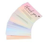 SEWOART 50pcs Thank You Postcards for Small Business Coated Paper | Elegant Colourfast Design, Handwritten , Vibrant Shades, for Online Sellers, Retail Stores and Craft Fairs