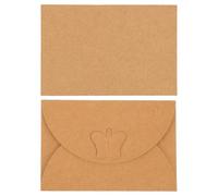 SEWOART 50pcs Vintage Kraft Butterfly Envelope for Christmas Parties Weddings Anniversaries Classic Letter Writing Stationery with Plain Color Design