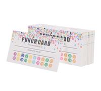 SEWOART 50sheets Cartoon Punch Cards for Classroom Reward Incentive Teaching Tools with Name Reward Columns Encouragement Cards for Student Motivation and Behavior Management