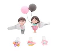 SEWOART 5pcs Cartoon Couple Car Aroma Clips Cute Interior Decoration Air Freshener for Cars Durable Materials Adorable for Couples Friends Family