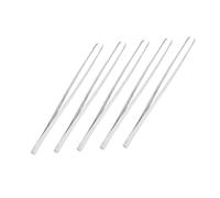 SEWOART 5pcs Ear Picking Tweezers Ear Hair Cleaning Clamp Earwax Remover Wax Removal Tweezers Rod Stainless Steel Cleaning Pick Silver