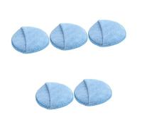 SEWOART 5pcs Microfiber Car Waxing Sponge Round Cleaning Pads for Car and Makeup Super Absorbent Cleaning Sponge