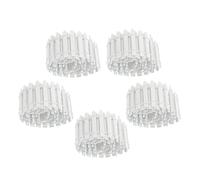 SEWOART 5pcs Miniature White Picket Fence for Fairy Garden and Dollhouse Micro Landscape Ornaments with Whimsical Detailing Portable Mini Garden Borders for Desktop Display and Craft