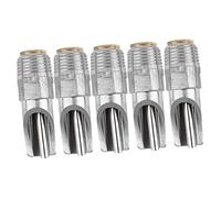 SEWOART 5pcs Stainless Steel Automatic Pig Waterer Nozzles Self-cleaning Drinkers for Farm Pigs Efficient Water Supply Labor-saving Design and Safe Feeding Accessory