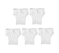 SEWOART 5pcs White Baby Cloth Diaper Inserts Made of Cotton, Washable and Reusable Nappy Liners that Prevent Diaper Irritation, for Daily Wear and Traveling