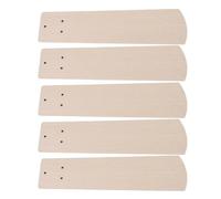 SEWOART 5pcs Wooden Ceiling Fan Blades Replacement Double-Sided Rustic Wood Fan Propeller Leaves with Hole Repair and Decorative Upgrade