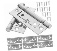 SEWOART 6 Pairs Non Mortise Flush Cabinet Hinges with Ball Bearings for Smooth Silent Rotation Heavy Duty Flat Bifold Door Hinges Suitable for Kitchen Cabinets Wardrobes and Furniture