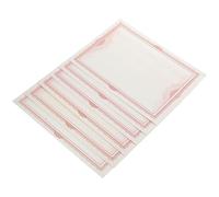 SEWOART 6 Sheets Pink Blank Certificate Paper, Printable and Writable Paper with Rounded Corners, for School Awards, Academic Certificates and Graduation Honours