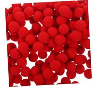 SEWOART 600pcs Red Pom Pom Balls Soft Fluffy DIY Craft Supplies for Adults Home Decoration Art Projects Educational Activities