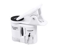 SEWOART 60x High Magnification Mobile Phone Microscope with LED Light, Portable Mini Clip-on Magnifying Glass for Jewelry Making, Crafting, and Detailed Inspection