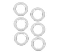 SEWOART 6pcs Aluminum Parrot Nest Box Hole Protectors Birds House Guards Breeding Box Making Accessories for Bird House Hole Protection
