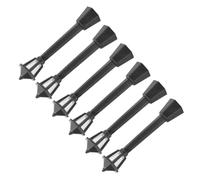 SEWOART 6Pcs Black Miniature Street Lamp Model Set, Simulation Life Scene Artificial Lamp Accessories for Model Trains and Micro Landscape Decor, Suitable for DIY Miniature Building and