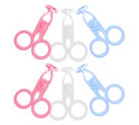 SEWOART 6Pcs Contact Applicator Tweezers Set with White, Pink, Blue Clips Cosmetic Remover Tool and Eye Contacts Maintenance