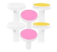 SEWOART 6pcs Electric Nail File Replacement Heads Gentle Nail Grinding Snail Trimmer Pads Manicure Grinding Head for Polishing Machine Pet Tool