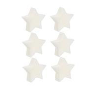 SEWOART 6pcs Five-Pointed Star Shape Oil Absorbing Pool Filtering Sponges White Super Absorbent Sponge for Hot Tubs and Bathtub Cleaning