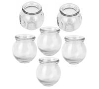 SEWOART 6pcs Glass Fire Cupping Therapy Vacuum Suction Cups Sturdy for Back Arms Legs Safe and Practical