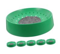 SEWOART 6pcs Plastic Pigeon Nesting Bowls Breeding Bowls for Pigeon Egg Nest Basin Bird Nest Finch Nesting Box Artificial Rattan Bird