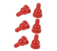 SEWOART 6PCS Soft Rubber Goat Nipples for Nursing Lambs and Piglets Bite-resistant Animal Feed Pacifiers for Livestock Feeding Easy to Clean and Suitable for Farm and Home Use