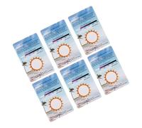 SEWOART 6pcs UV Testing Cards UV Discoloration Detection Strips for Outdoor Uvc Rays Measurement Light Effects Tester for Industrial Scientific Use